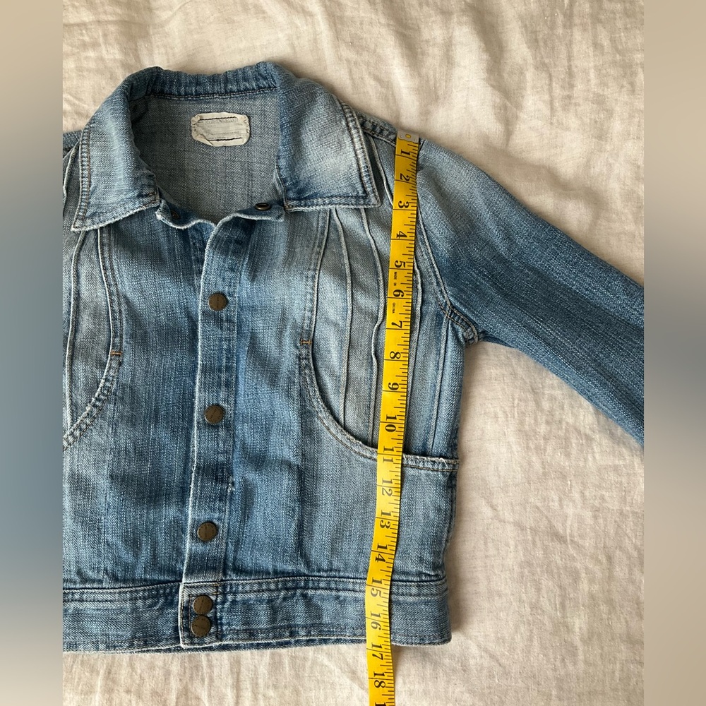 Current/Elliott cropped denim jacket, xs jean jacket - Picture 10 of 12